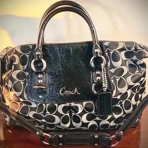 Coach Ashley Signature Sateen Satchel Coach Purse